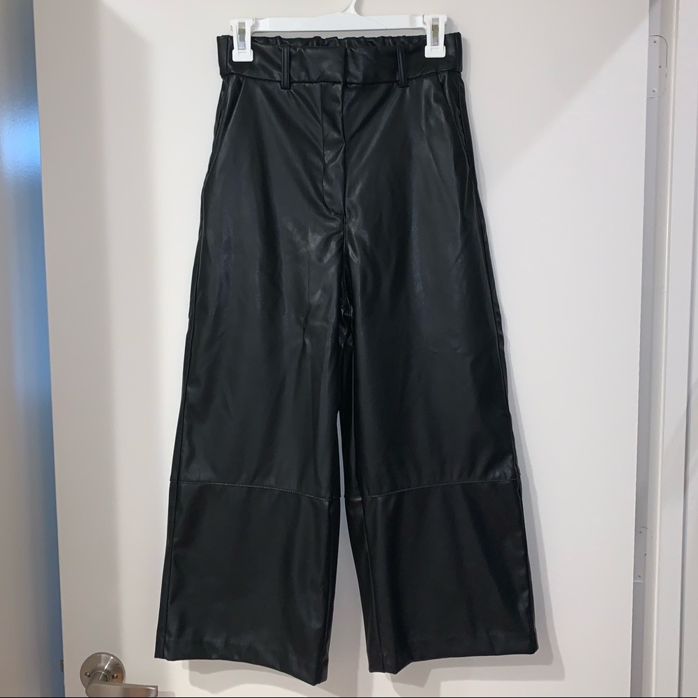 H&M Faux Leather Pants